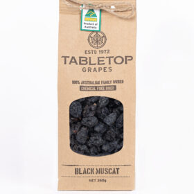 Table Top Grapes Black Muscat Grapes- naturally dried (350g)