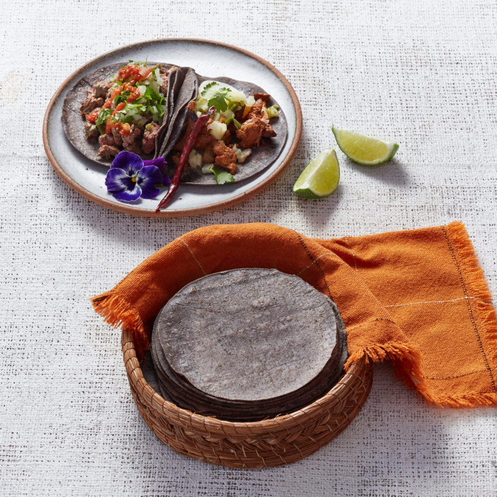 La Tortilleria Blue Corn Tortillas 14.5cm (500g) The Grocer