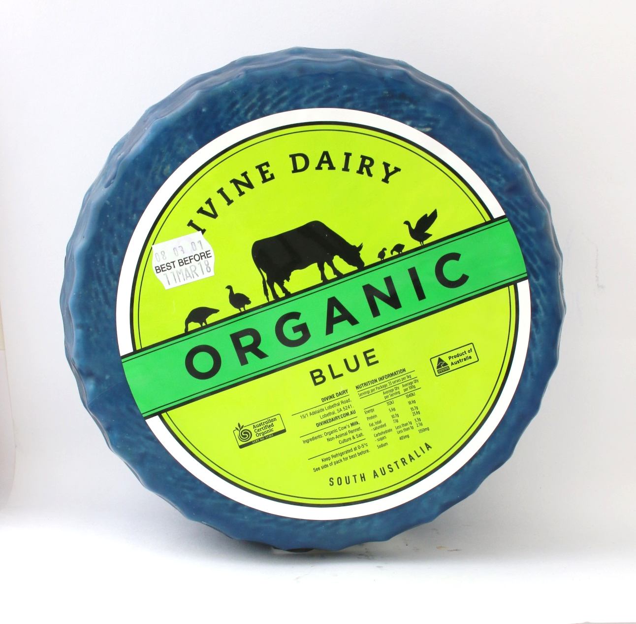 Divine Dairy Blue Wheel Organic (2kg) - The Grocer