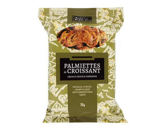 Ricci's Bikkies Palmiettes French Onion & Tarragon (70g)