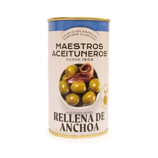 Maestros Aceituneros Olives Anchovy 350g