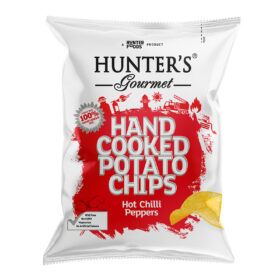 Hunter's Hot Chilli Pepper Chips CTN (12x 125g)