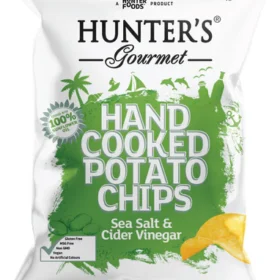 Hunter's Sea Salt And Cider Vinegar Chips CTN (12x 125g)