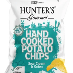 Hunter's Sour Cream And Onion Chips CTN (12x 125g)