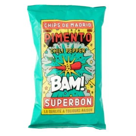 SuperBon Pimento (Chilli Pepper) Chips CTN (14x135g)