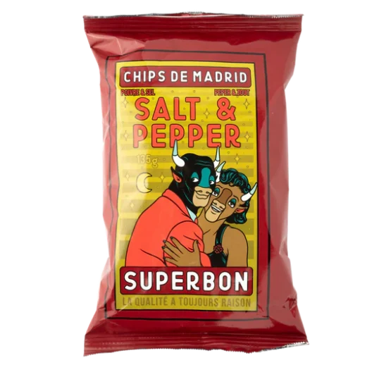 SuperBon Salt and Pepper Chips CTN (14x135g)