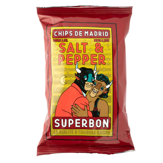 SuperBon Salt and Pepper Chips CTN (14x135g)