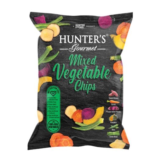 Hunter's Mixed Vegetable Chips CTN (24x 75g)