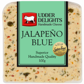 Udder Delights Jalapeno Blue 100g