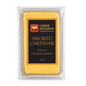 Udder Delights Cheddar Smoked 150g