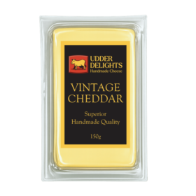 Udder Delights Cheddar Vintage 150g