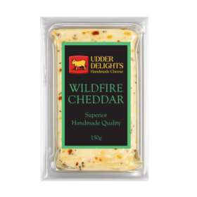 Udder Delights Cheddar Wildfire 150g